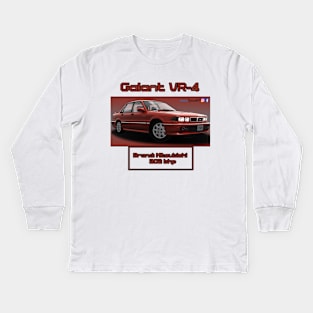 Mitsubishi Galant VR-4 Red Kids Long Sleeve T-Shirt